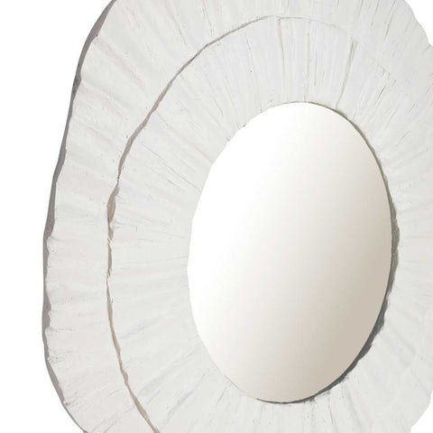 Corfu 108x102cm Wall Mirror - White - Wall Mirrors - Eleganté