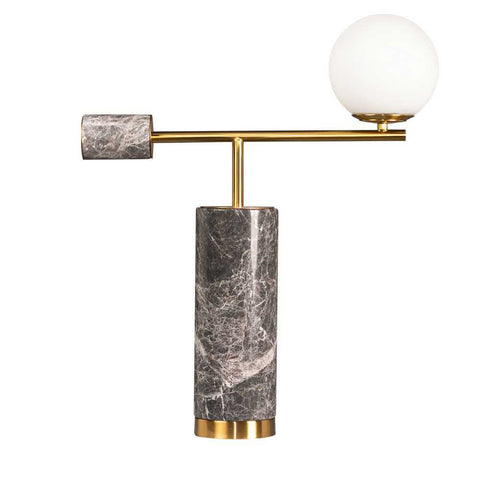 Zamora Marble Table Lamp - Grey - Zamora Marble Table Lamp - Grey - Eleganté