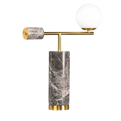 Zamora Marble Table Lamp - Grey - Zamora Marble Table Lamp - Grey - Eleganté