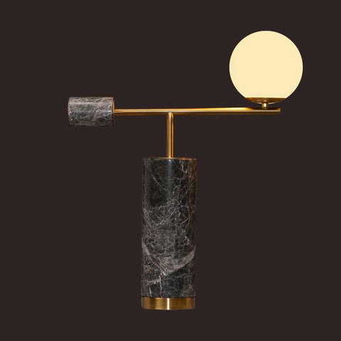 Zamora Marble Table Lamp - Grey - Zamora Marble Table Lamp - Grey - Eleganté