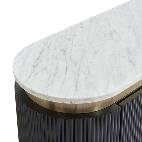 Demarco 76x60cm Bedside Table - Black