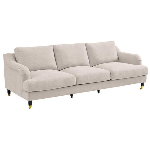 Aerin 3 Seater Sofa - Natural Linen - Aerin 3 Seater Sofa - Natural Linen - Eleganté