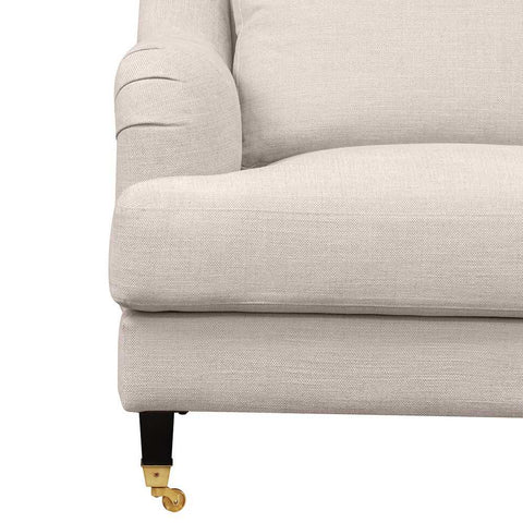 Aerin 3 Seater Sofa - Natural Linen - Aerin 3 Seater Sofa - Natural Linen - Eleganté