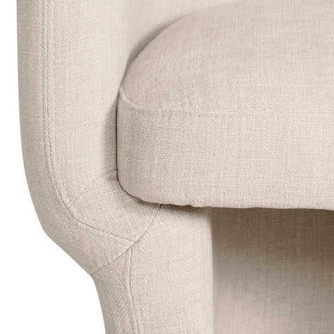 Avenue Arm Chair - Natural Chenille - Occasional Chairs - Eleganté