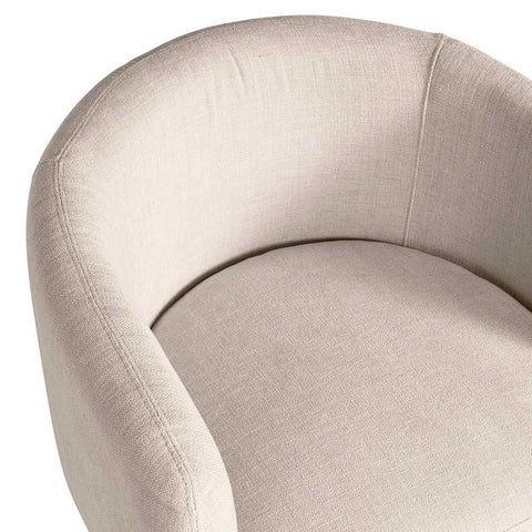 Avenue Arm Chair - Natural Chenille - Occasional Chairs - Eleganté