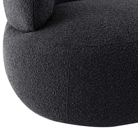 Greenwich 3 Seater Sofa - Black Onyx Boucle - Greenwich 3 Seater Sofa - Black Onyx Boucle - Eleganté