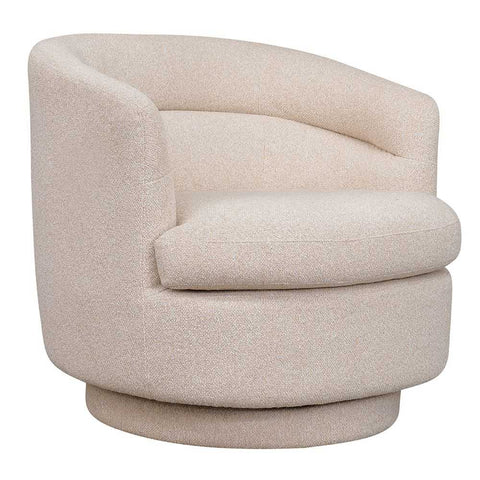 Holly Swivel Arm Chair - Natural - Occasional Chairs - Eleganté