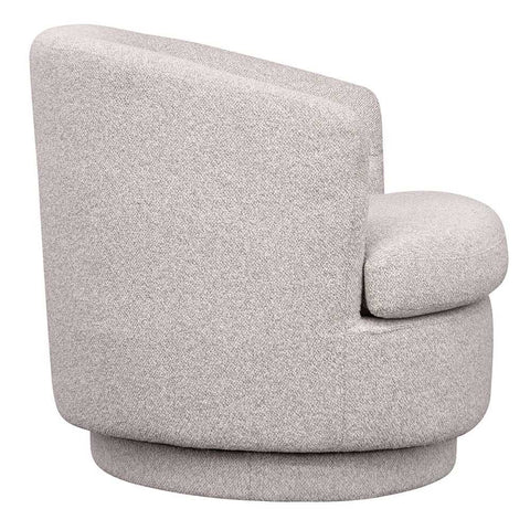 Holly Swivel Arm Chair - Warm Grey - Occasional Chairs - Eleganté