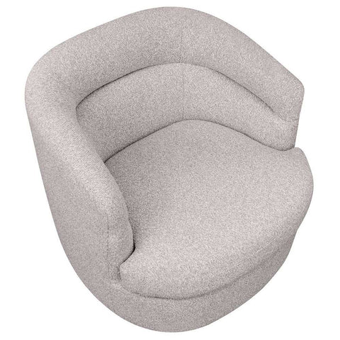 Holly Swivel Arm Chair - Warm Grey - Occasional Chairs - Eleganté