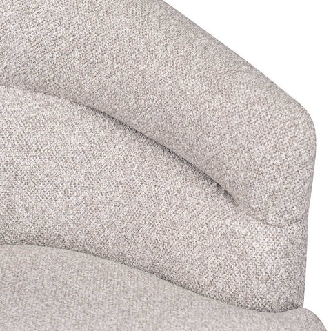 Holly Swivel Arm Chair - Warm Grey - Occasional Chairs - Eleganté