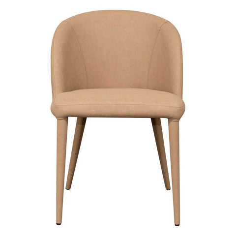 Paltrow Dining Chair - Tan Vegan Leather - Dining Chairs - Eleganté