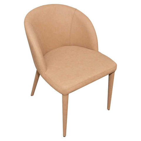 Paltrow Dining Chair - Tan Vegan Leather - Dining Chairs - Eleganté