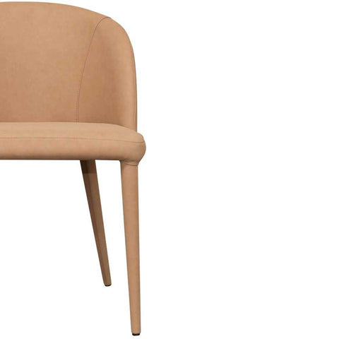 Paltrow Dining Chair - Tan Vegan Leather - Dining Chairs - Eleganté