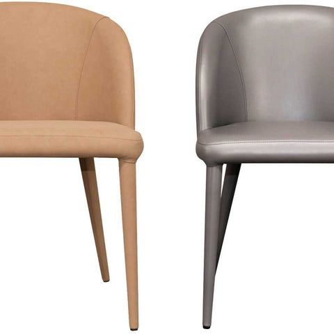 Paltrow Dining Chair - Tan Vegan Leather - Dining Chairs - Eleganté