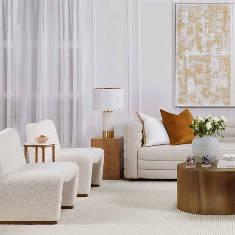 Beau Occasional Chair - White Boucle - Occasional Chairs - Eleganté