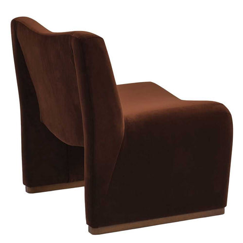 Beau Occasional Chair - Dark Chocolate Velvet - Occasional Chairs - Eleganté
