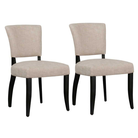Noah Dining Chair Set of 2 - Natural Linen - Dining Chairs - Eleganté