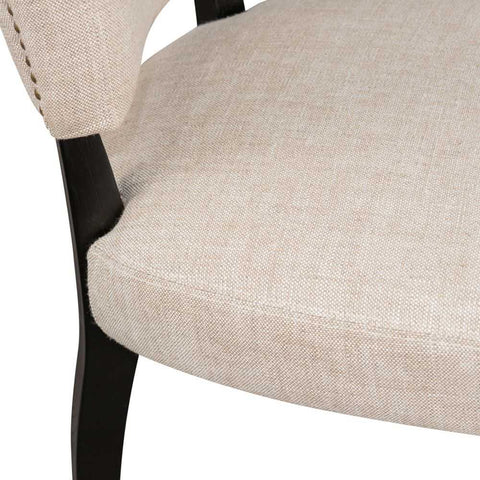 Noah Dining Chair Set of 2 - Natural Linen - Dining Chairs - Eleganté