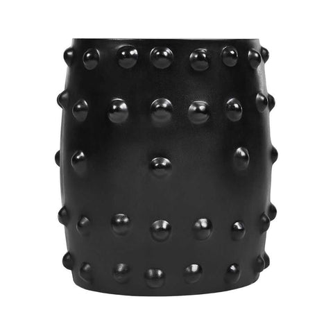 Otto Concrete Stool - Black - Ottomans and Stools - Eleganté