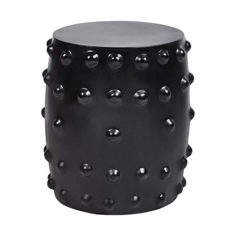Otto Concrete Stool - Black - Ottomans and Stools - Eleganté