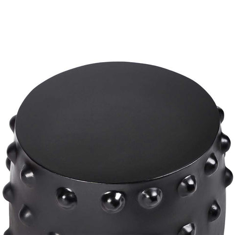 Otto Concrete Stool - Black - Ottomans and Stools - Eleganté