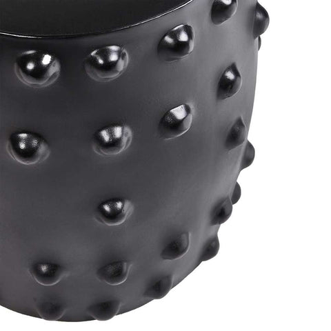 Otto Concrete Stool - Black - Ottomans and Stools - Eleganté