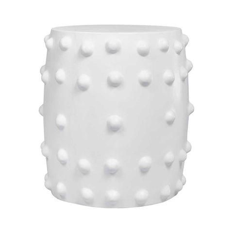 Otto Concrete Stool - White - Ottomans and Stools - Eleganté