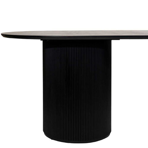 Arlo Oval Dining Table - 2.4m Black - Dining Tables - Eleganté