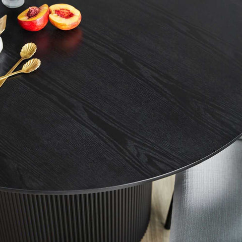 Arlo Oval Dining Table - 2.4m Black - Dining Tables - Eleganté