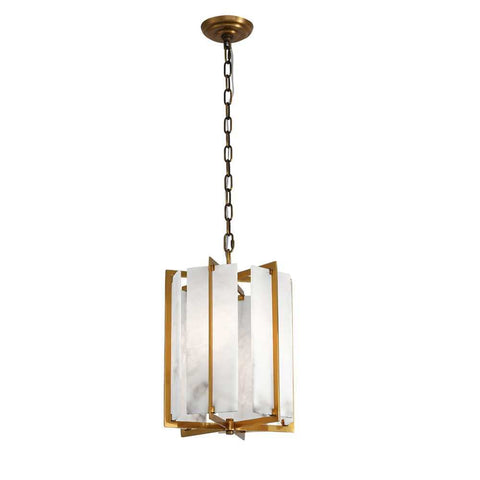 Palermo Alabaster Pendant - Antique Brass - OUTLET NSW - Palermo Alabaster Pendant - Antique Brass - OUTLET NSW - Eleganté