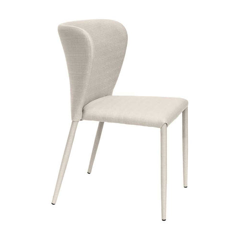 Foley Dining Chair Set of 2 - Natural w Fabric Legs - Dining Chairs - Eleganté