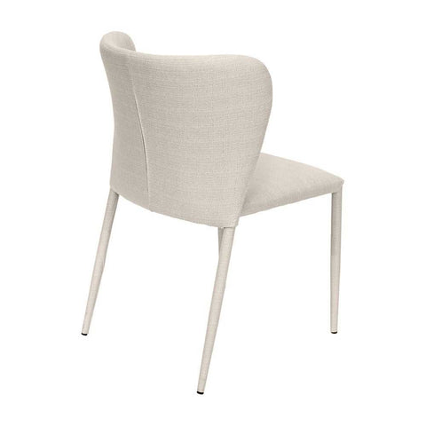 Foley Dining Chair Set of 2 - Natural w Fabric Legs - Dining Chairs - Eleganté