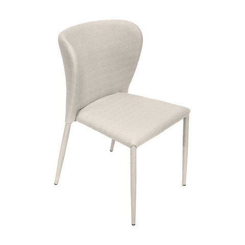 Foley Dining Chair Set of 2 - Natural w Fabric Legs - Dining Chairs - Eleganté