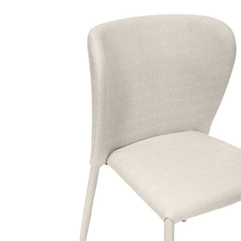 Foley Dining Chair Set of 2 - Natural w Fabric Legs - Dining Chairs - Eleganté