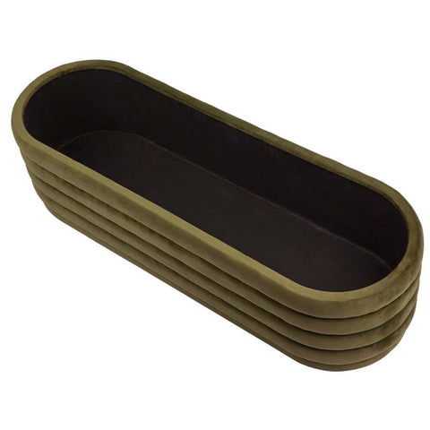 Demi Storage Bench Ottoman - Olive Velvet - Ottomans and Stools - Eleganté