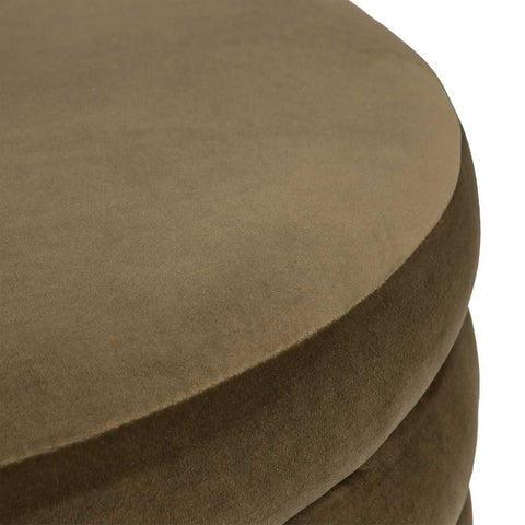 Demi Storage Bench Ottoman - Olive Velvet - Ottomans and Stools - Eleganté