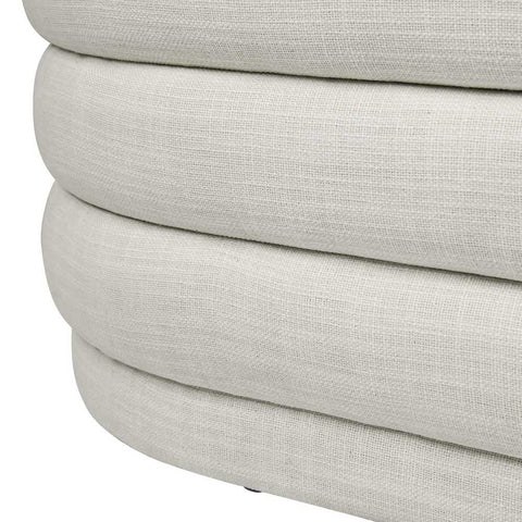 Demi Storage Bench Ottoman - Off White Linen - Ottomans and Stools - Eleganté