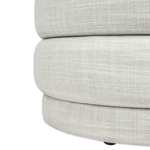 Demi Stool - Off White Linen - Ottomans and Stools - Eleganté