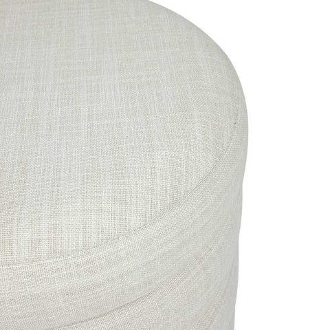 Demi Stool - Off White Linen - Ottomans and Stools - Eleganté