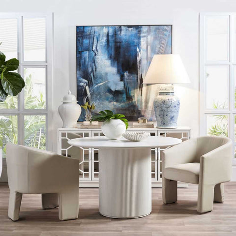 Arlo Round Dining Table - 1.2m White - Dining Tables - Eleganté