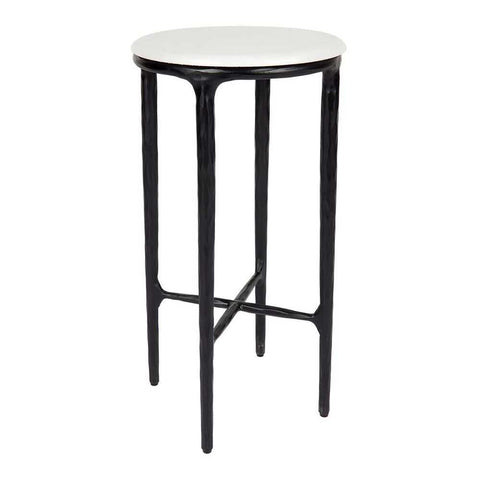 Heston Marble Petite Side Table - Black - Side Tables - Eleganté