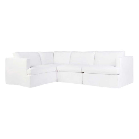 Birkshire Slip Cover Modular Sofa - White Linen Option 2 - Birkshire Slip Cover Modular Sofa - White Linen Option 2 - Eleganté
