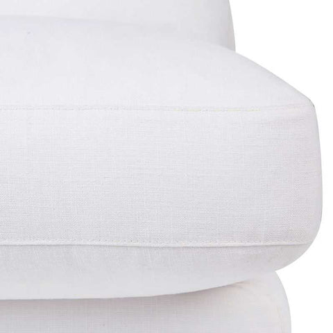 Birkshire Slip Cover Modular Occasional Chair - White Linen - Occasional Chairs - Eleganté
