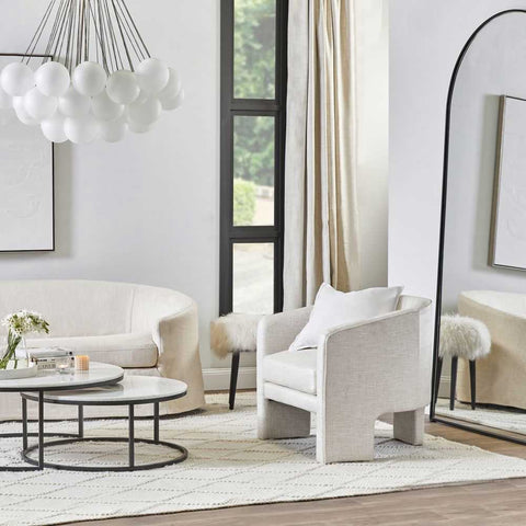Kylie Arm Chair - Natural Linen - Occasional Chairs - Eleganté