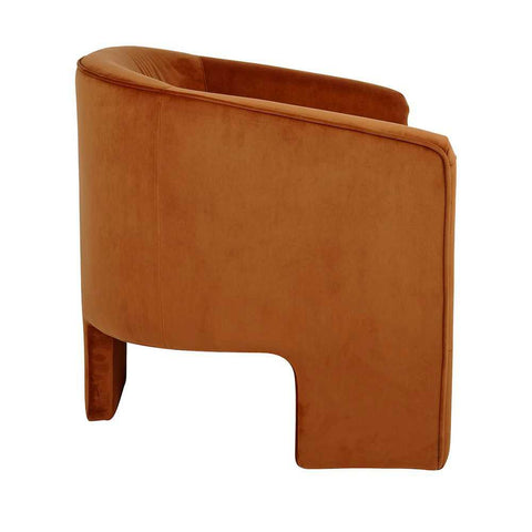 Kylie Arm Chair - Caramel Velvet - Occasional Chairs - Eleganté