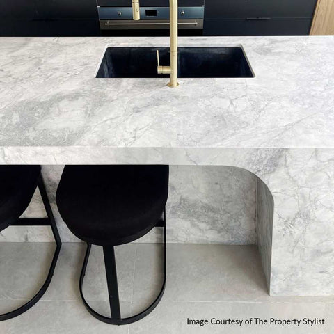 Brooke Black Kitchen Stool - Black Linen - Kitchen and Bar Stools - Eleganté