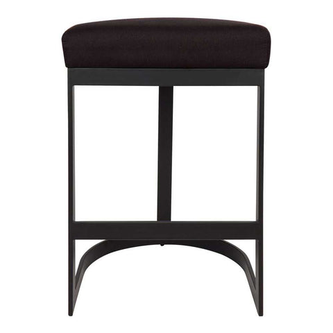 Brooke Black Kitchen Stool - Black Linen - Kitchen and Bar Stools - Eleganté