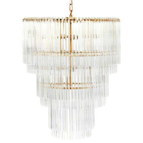 Zara Pendant - 3 Tier Brass - Zara Pendant - 3 Tier Brass - Eleganté