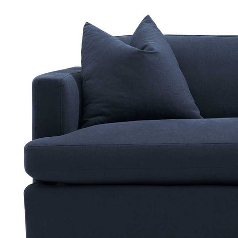 Birkshire 3 Seater Slip Cover Sofa - Navy Linen - OUTLET NSW - Birkshire 3 Seater Slip Cover Sofa - Navy Linen - OUTLET NSW - Eleganté