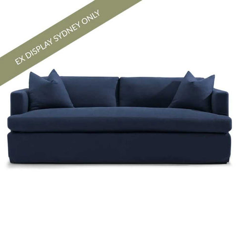 Birkshire 3 Seater Slip Cover Sofa - Navy Linen - OUTLET NSW - Birkshire 3 Seater Slip Cover Sofa - Navy Linen - OUTLET NSW - Eleganté